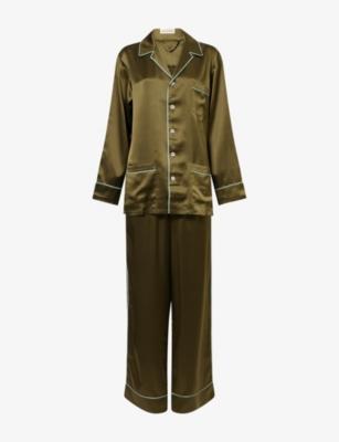 Yves Silk Pyjama Set by OLIVIA VON HALLE