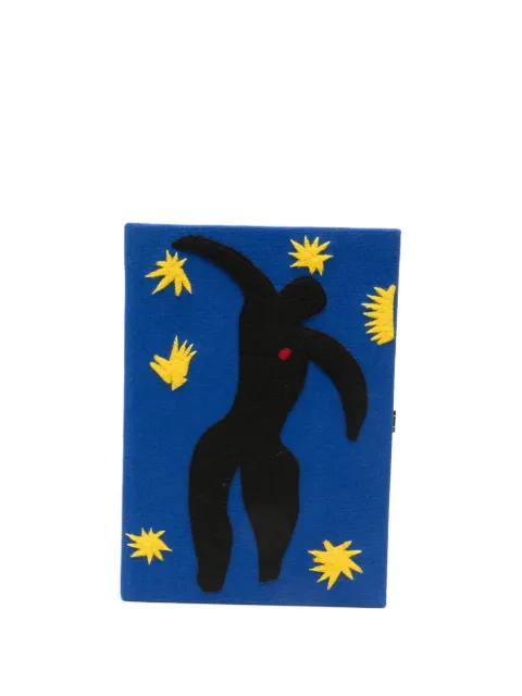 Icarus appliqué clutch bag by OLYMPIA LE-TAN