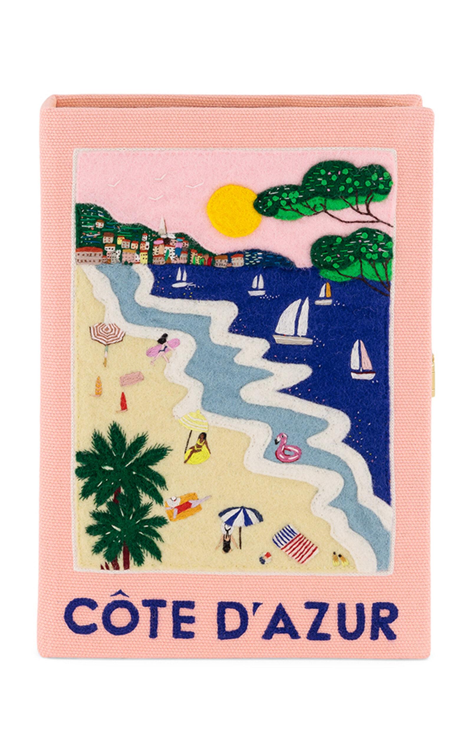 Olympia Le-Tan - Côte D'Azur Plage Book Clutch - Pink - - Moda Operandi by OLYMPIA LE-TAN Olympia Le-Tan - Côte D'Azur Plage Book Clutch - Pink - - Moda Operandi by OLYMPIA LE-TAN