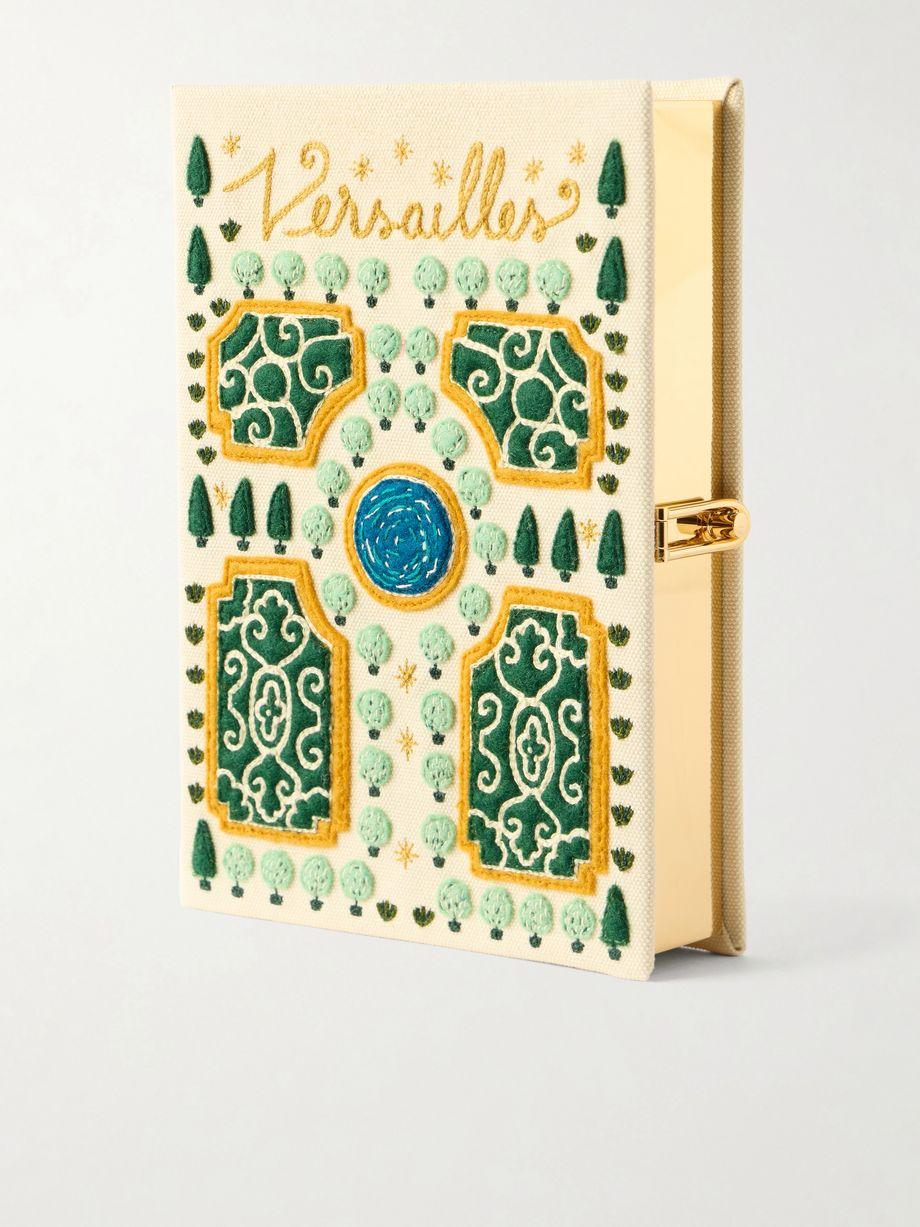 Versailles appliquéd embroidered canvas clutch by OLYMPIA LE-TAN