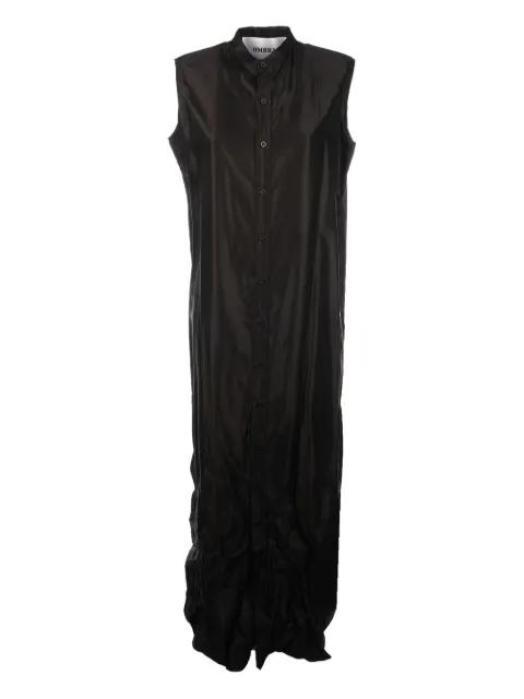 sleeveless button-fastening shirt dress by OMBRA MILANO
