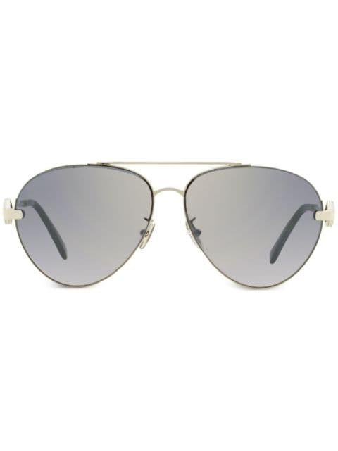 sculpted-arm navigator-frame sunglasses by OMEGA EYEWEAR