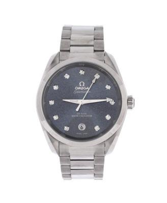 Seamaster Aqua Terra 150M Co-Axial Master Chronometer Automatic Watch in Stainless Steel with Diamond Markers and Shimmer Dial 38mm by  OMEGA