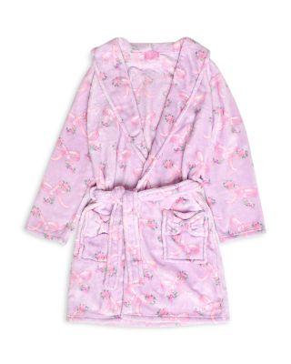 Girls' Bow Printed Bath Robe - Big Kid by OMG ACCESSORIES