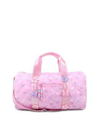 Girls' Bow Quilted Large Duffel Bag by OMG ACCESSORIES