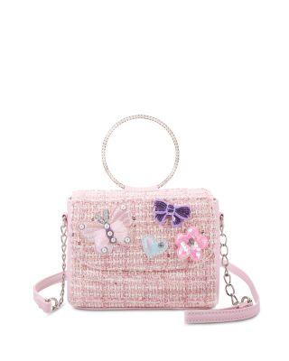 Girls' Butterfly Ring Top Handle Crossbody Bag by OMG ACCESSORIES