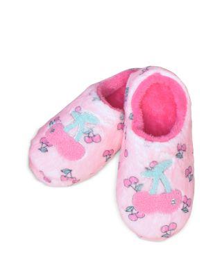 Girls' Cherry Plush Slippers by OMG ACCESSORIES