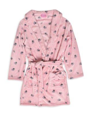 Girls' Cherry Print Bath Robe - Big Kid by OMG ACCESSORIES