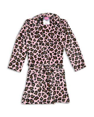 Girls' Leopard Print Cozy Robe - Big Kid by OMG ACCESSORIES