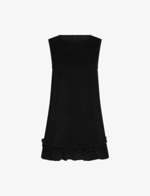 Adora Round-Neck Corduroy Mini Dress by OMNES