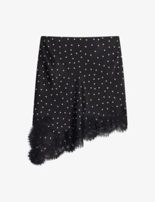 Amada Polka Dot Woven Mini Skirt by OMNES