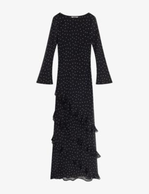 Bridie Polka-Dot Woven Maxi Dress by OMNES