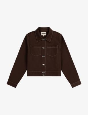 Jesse Contrast-Stitch Cotton Jacket by OMNES