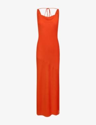 Koko Cowl-Back Woven Maxi Dress by OMNES
