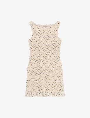 Luann Polka-Dot Cotton Mini Dress by OMNES