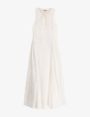 Margate Linen-Blend Midi Dress by OMNES