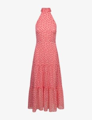 Romeo Polka-Dot Chiffon Maxi Dress by OMNES