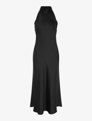 Seychelles halterneck satin maxi dress by OMNES