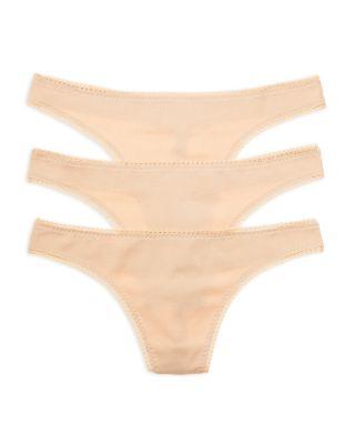 Cabana Cotton Blend Hip-G Thongs by ON GOSSAMER