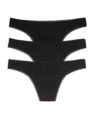 Cabana Cotton Blend Hip-G Thongs by ON GOSSAMER