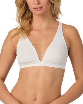 Cabana Cotton Rib Plunge Bralette by ON GOSSAMER