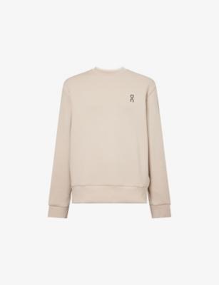 Focus Tech Crewneck Stretch-Cotton Blend Sweatshirt by ON RUNNING