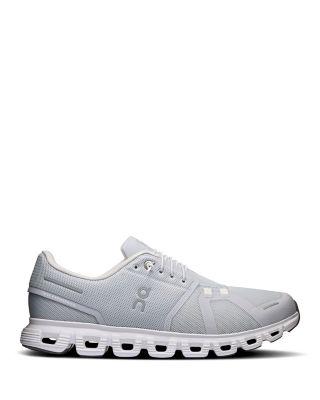 Men's Cloud 6 Lace Up Sneakers in Black/White by ON RUNNING