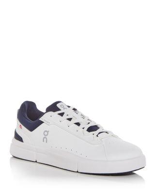 Men's The Roger Advantage Low Top Sneakers in White/Midnight by ON RUNNING