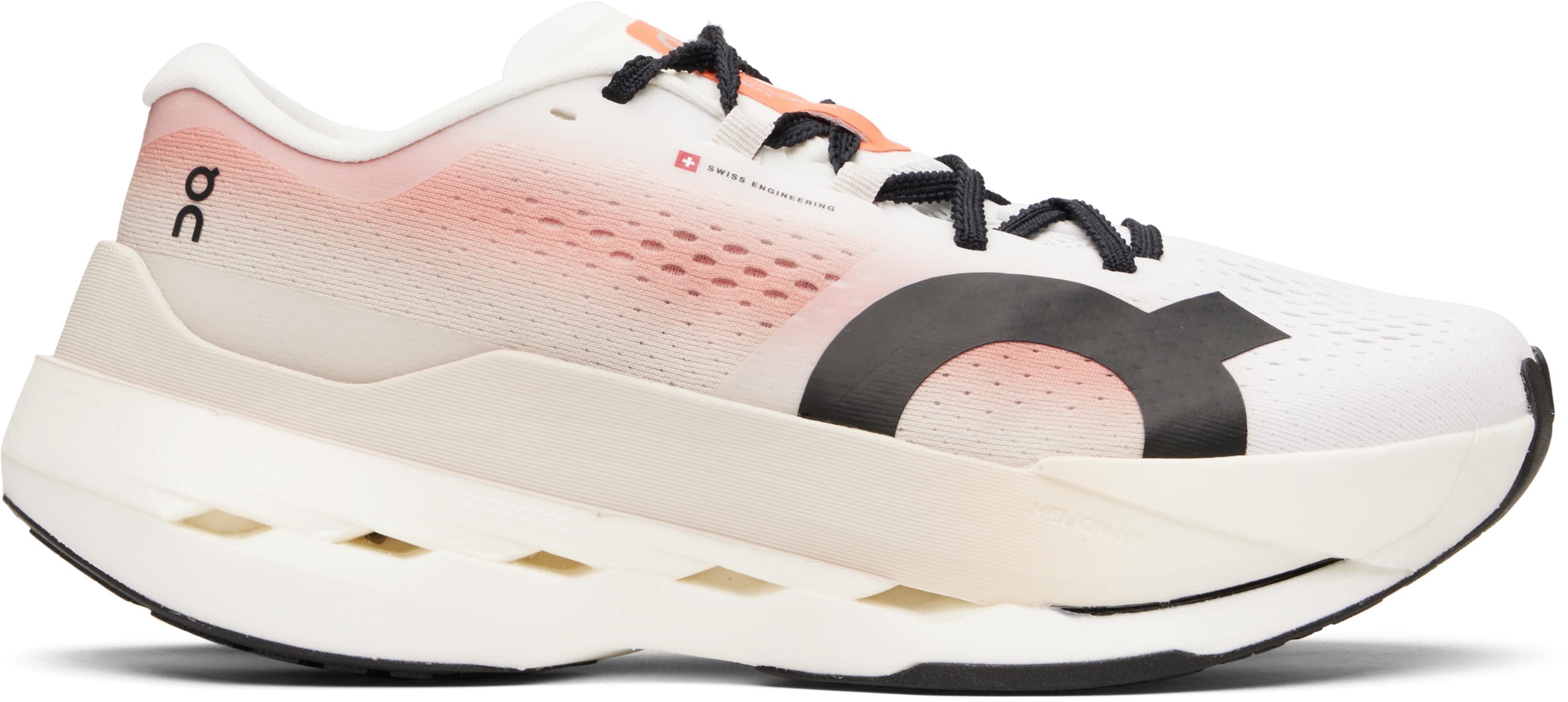 Off-White & Beige Cloudboom Max Sneakers by ON RUNNING