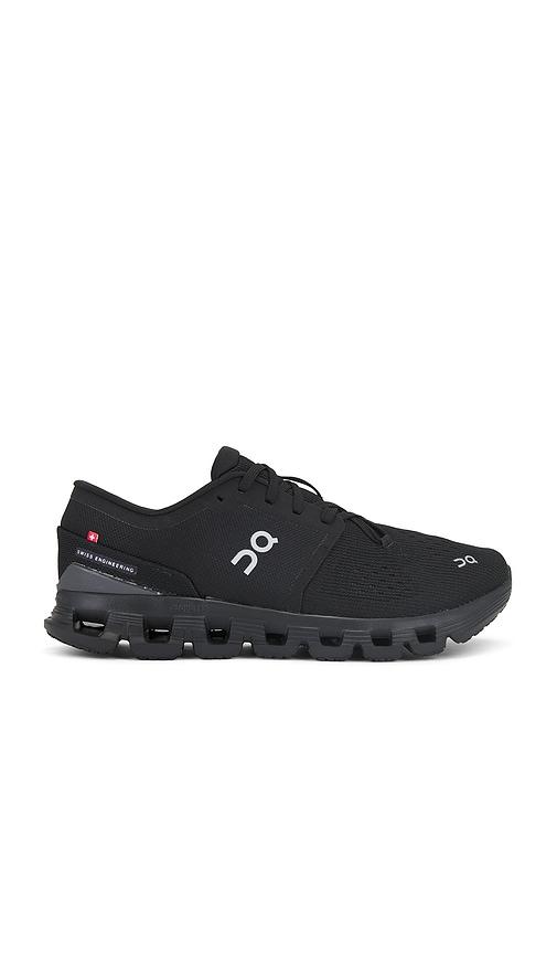 On Cloud X 4 Sneaker in Black by ON RUNNING