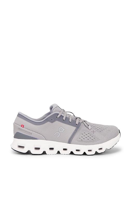 On Cloud x 4 in Grey by ON RUNNING