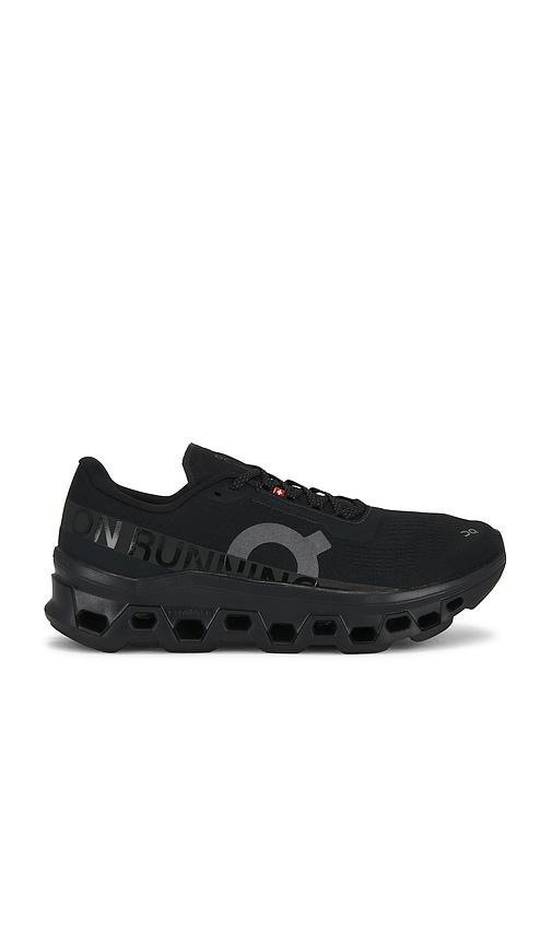 On Cloudmonster 1 in Black by ON RUNNING