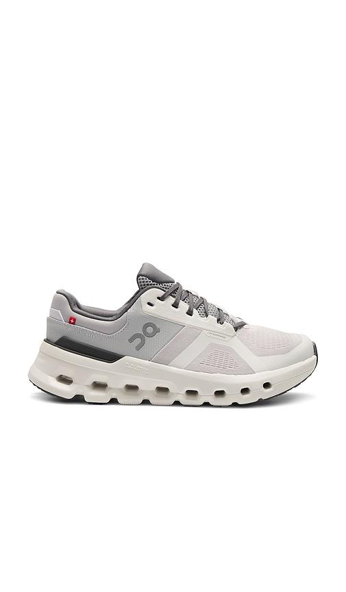 On Cloudrunner 2 Sneaker in White by ON RUNNING