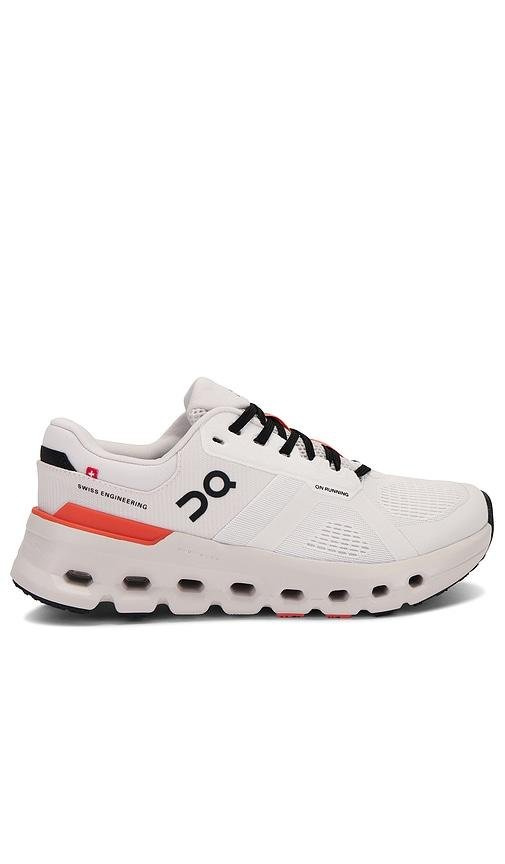 On Cloudrunner 2 Sneaker in White by ON RUNNING