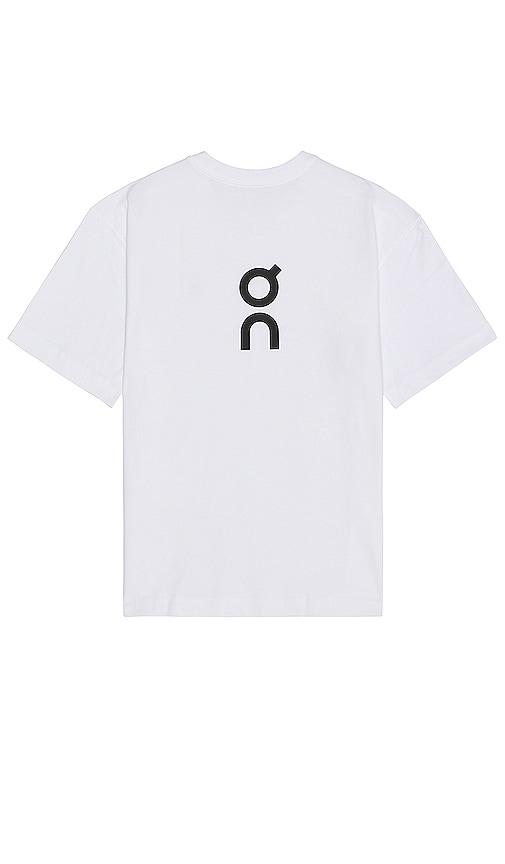 On Club Tee in White by ON RUNNING