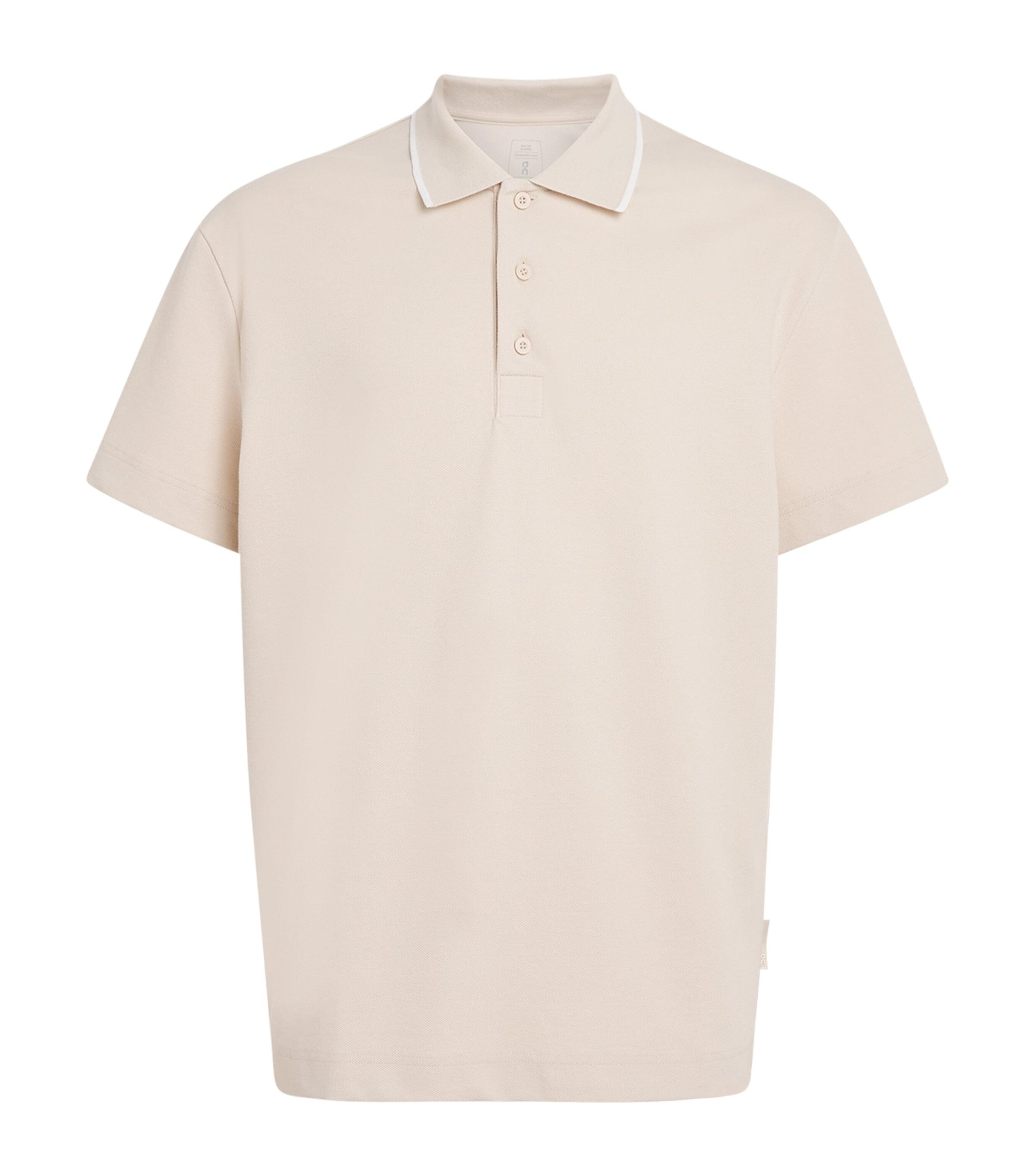 On Cotton Pique Polo Shirt by ON RUNNING