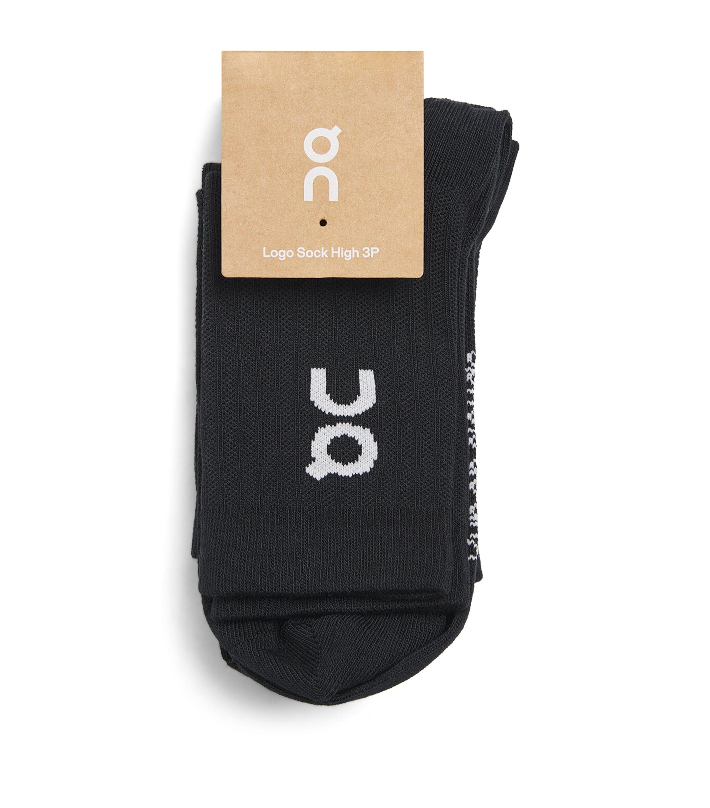 On High-Cut Logo Socks (Pack of 3) by ON RUNNING