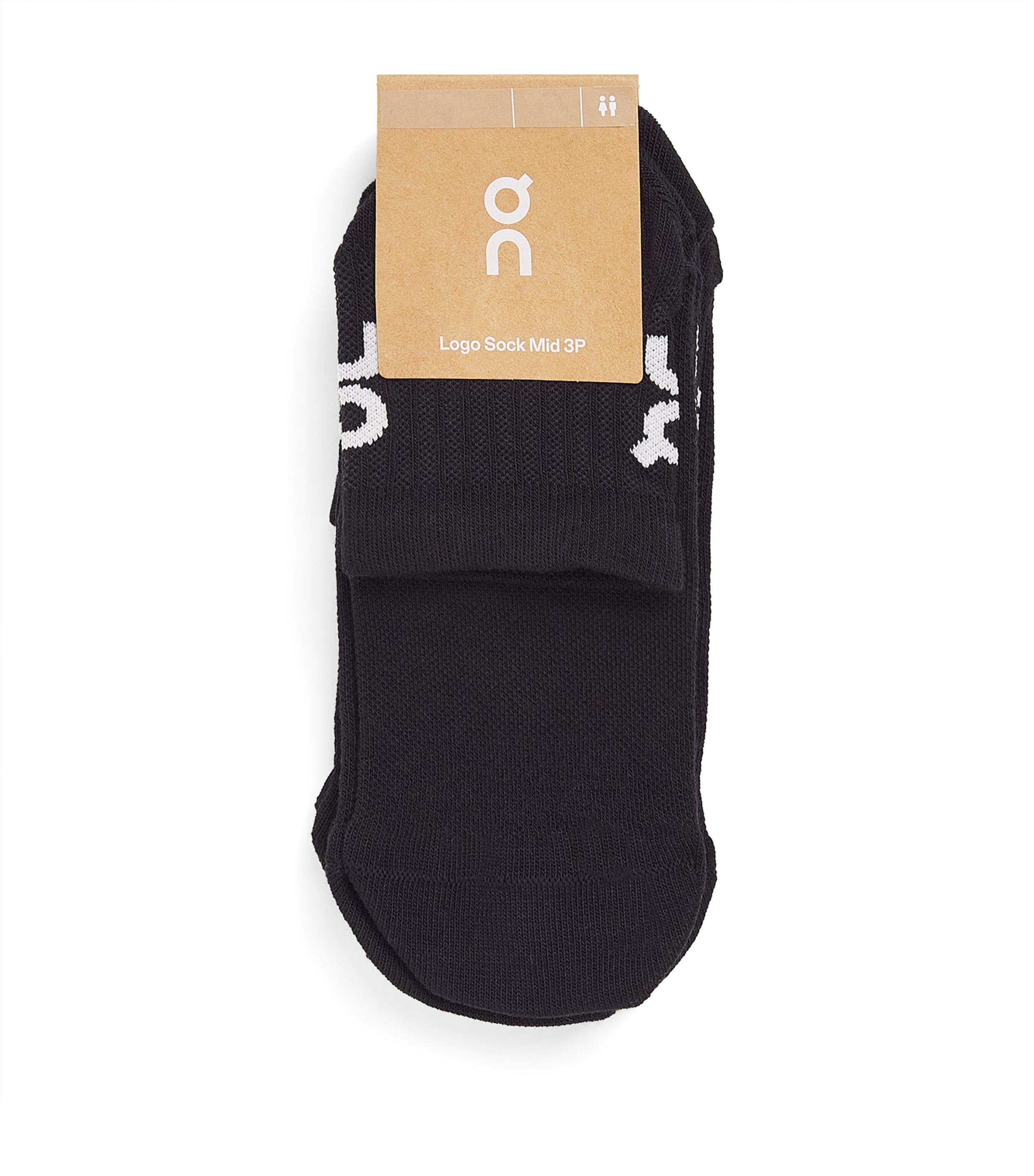 On Logo Socks (Pack of 3) by ON RUNNING