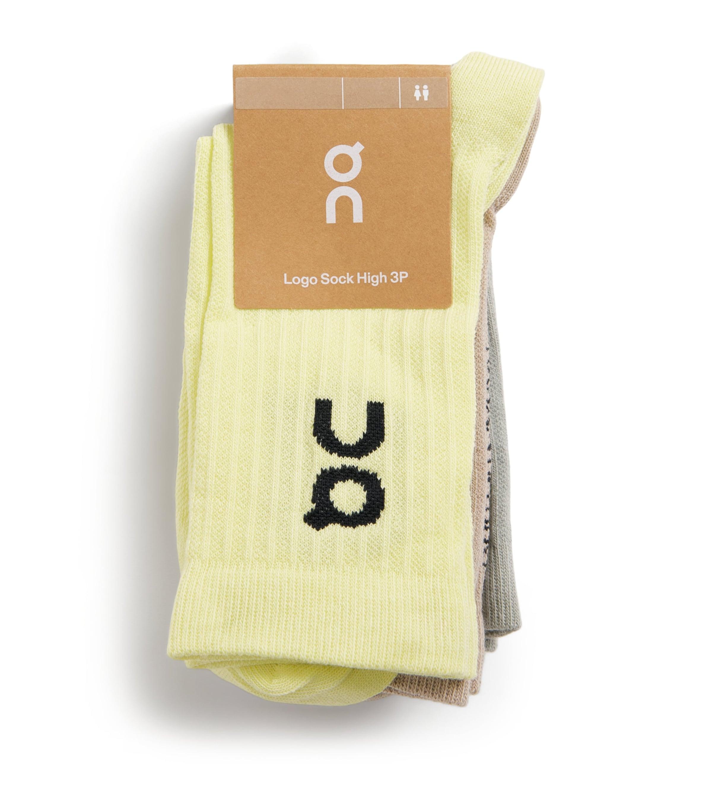 On Organic Cotton-Blend Logo Socks (Pack of 3) by ON RUNNING