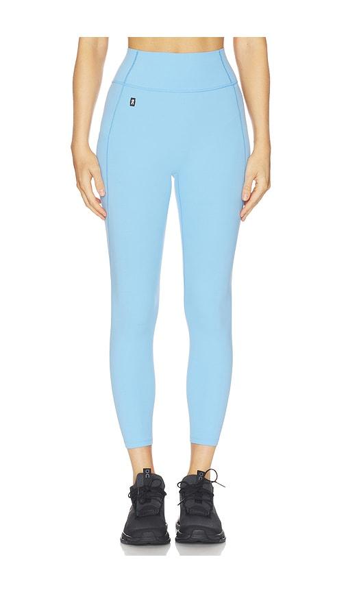 On Performance Legging 7/8 in Baby Blue by ON RUNNING
