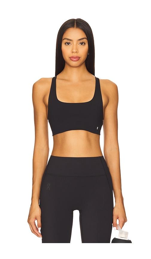 On Studio Bra Top in Black by ON RUNNING