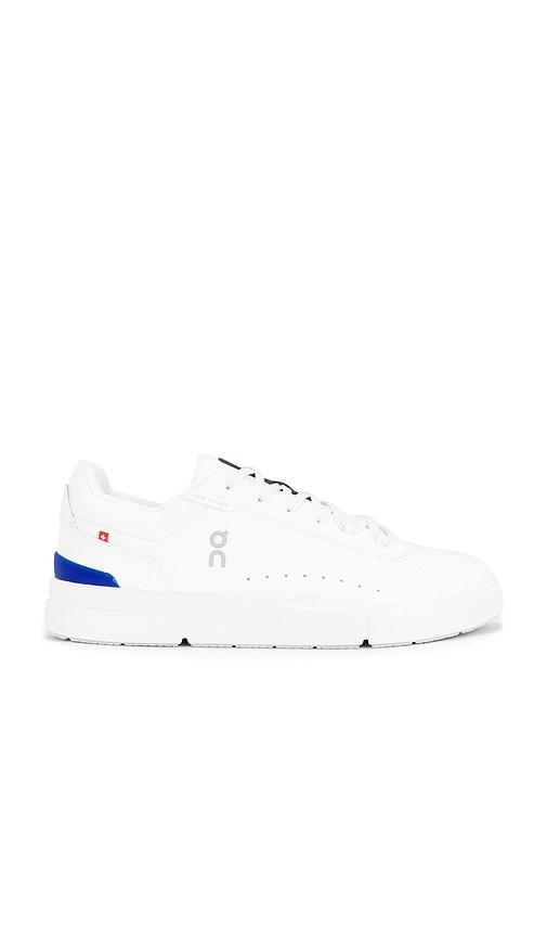 On The Roger Advantage Tennis Shoe in White by ON RUNNING