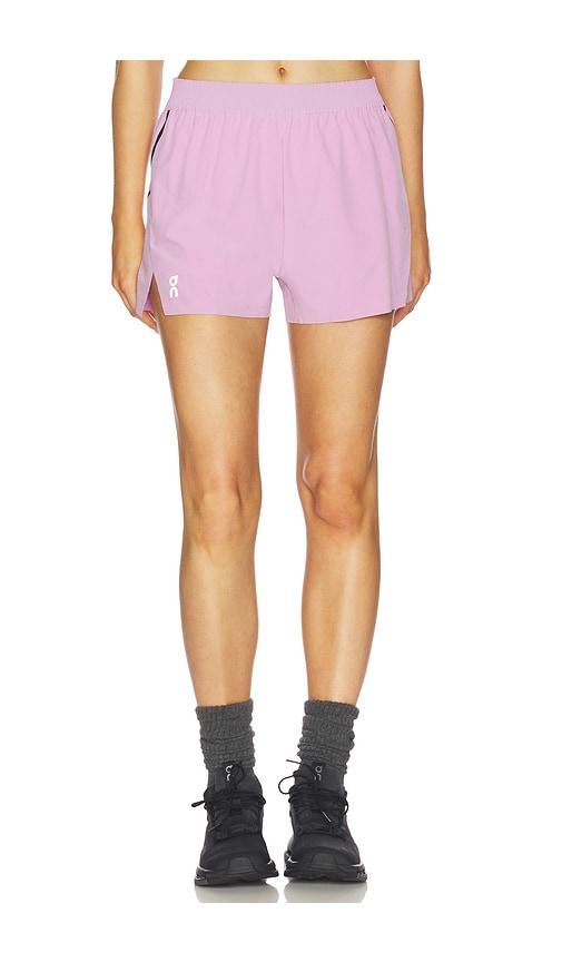 On Train Short in Pink by ON RUNNING