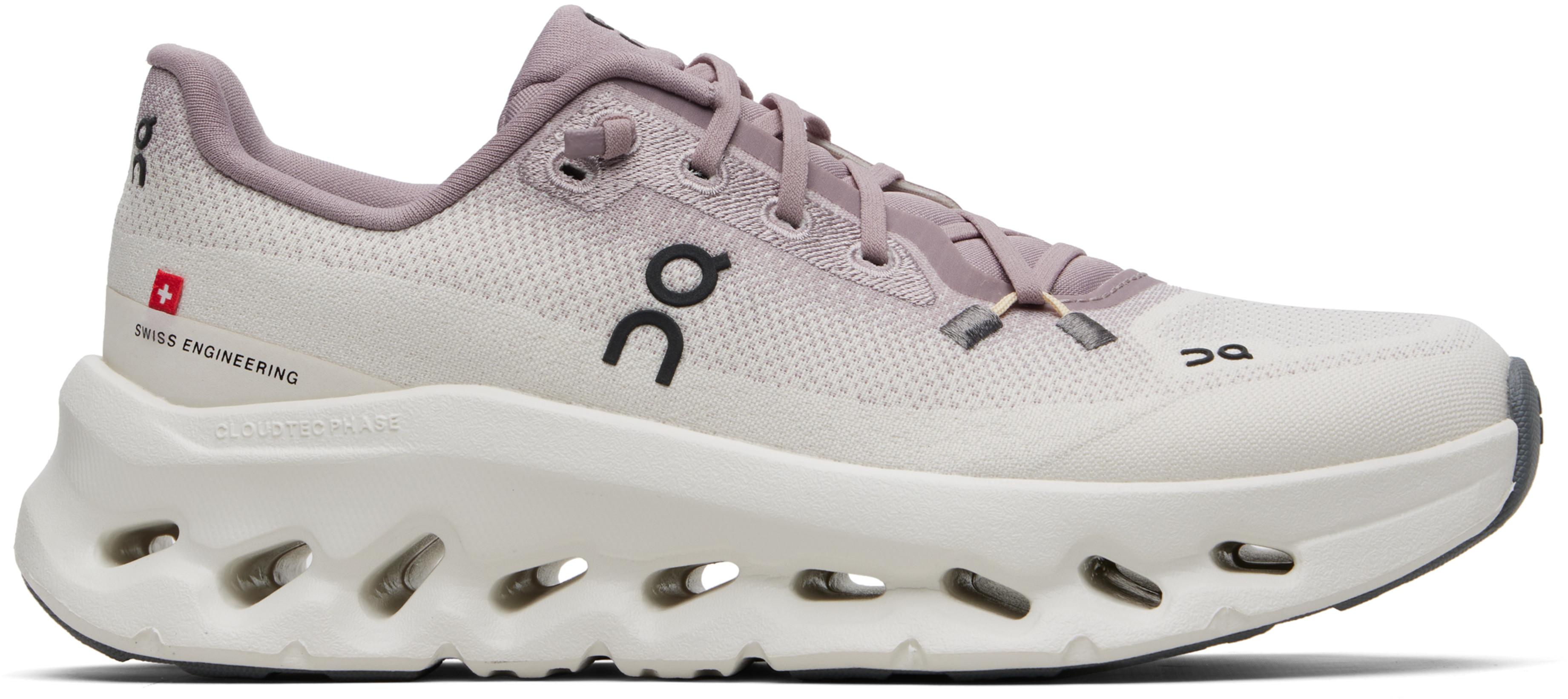 Pink & White Cloudtilt Sneakers by ON RUNNING