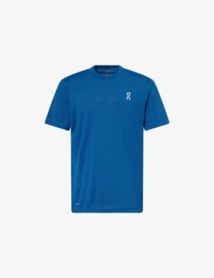 Train-T Logo-Print Woven T-Shirt by ON RUNNING