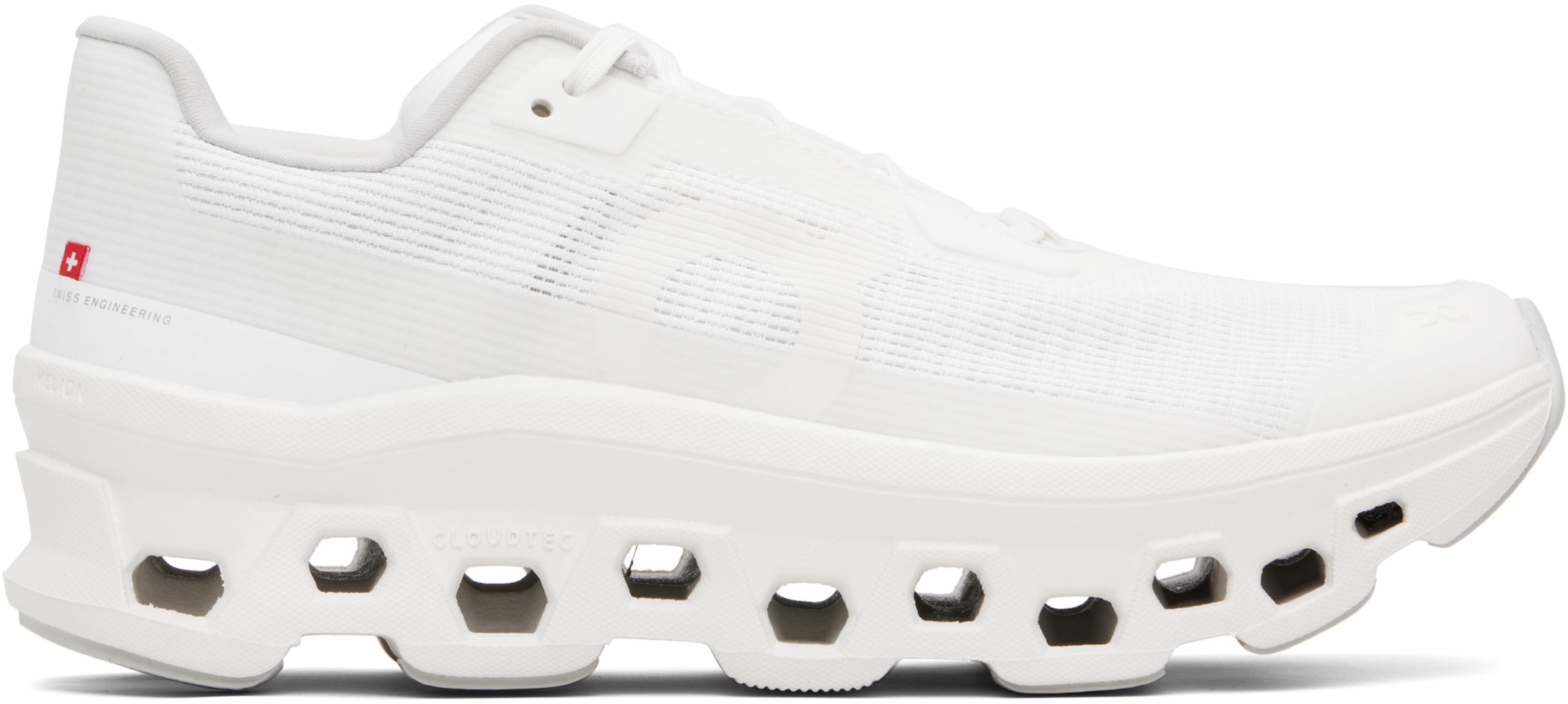 White Cloudmonster Void Sneakers by ON RUNNING