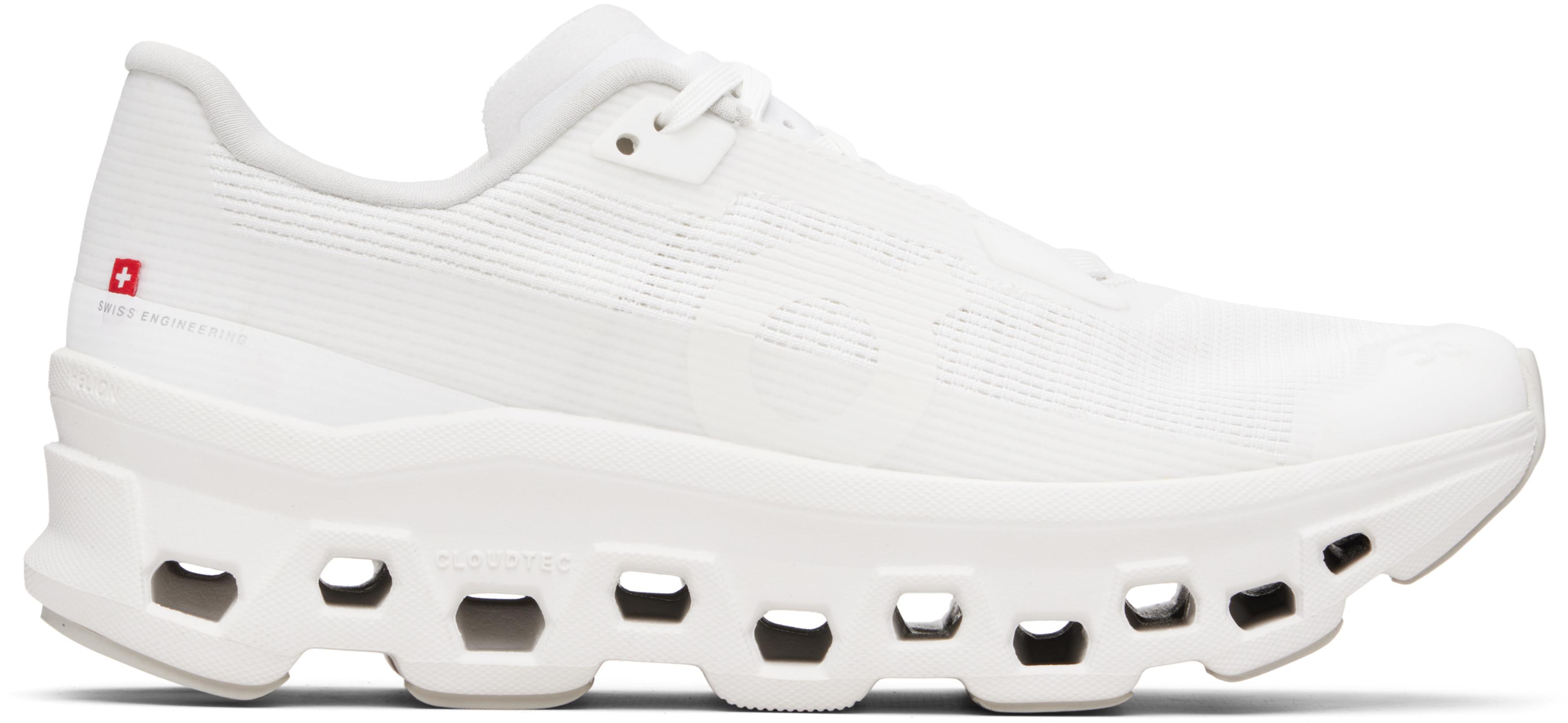 White Cloudmonster Void Sneakers by ON RUNNING