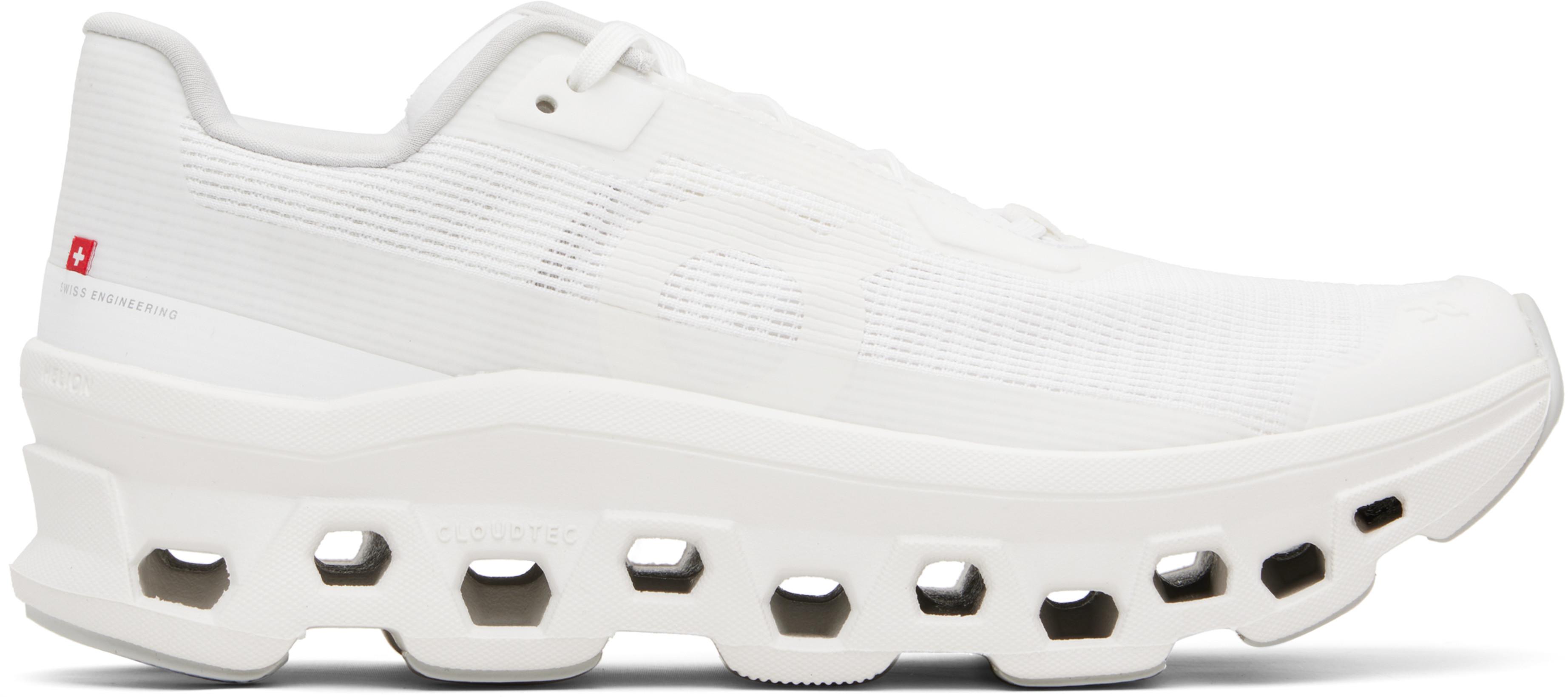 White Cloudmonster Void Sneakers by ON RUNNING