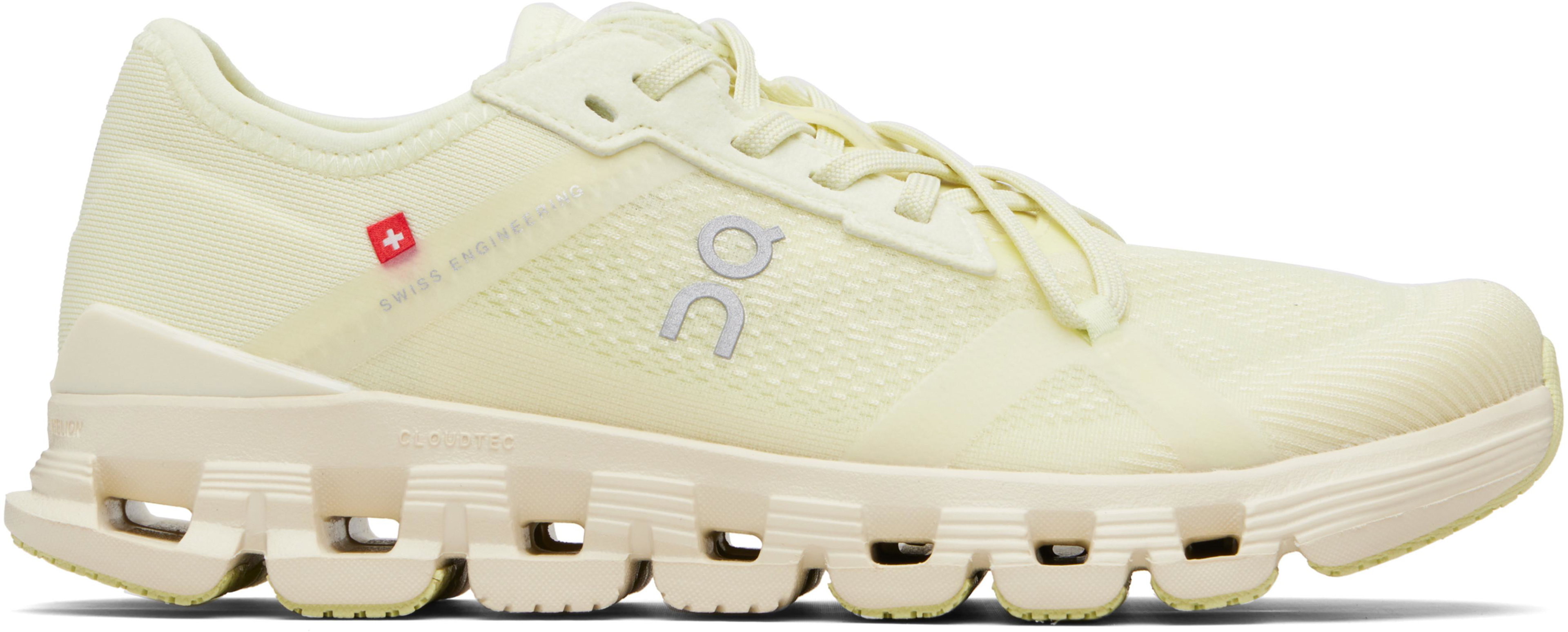 Yellow Cloud X 4 AD Sneakers by ON RUNNING