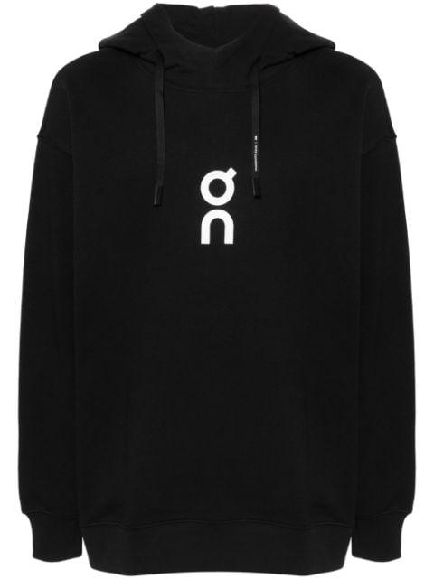 monogram-print hoodie by ON RUNNING